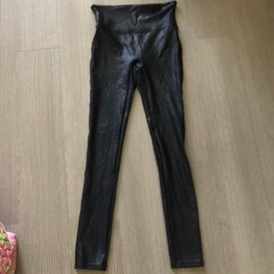 Spanx Faux Leather Leggings Sz S
